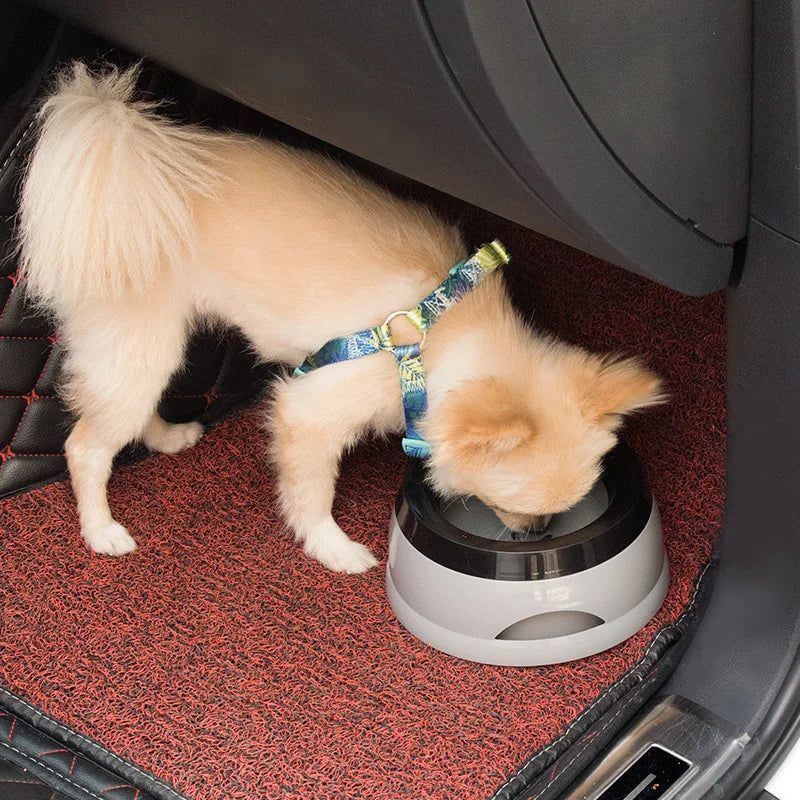 Pet Dog Bowls Floating Not Wetting Mouth Cat Bowl No Spill Drinking Water Feeder Plastic Portable Dog Bowl dog accessories