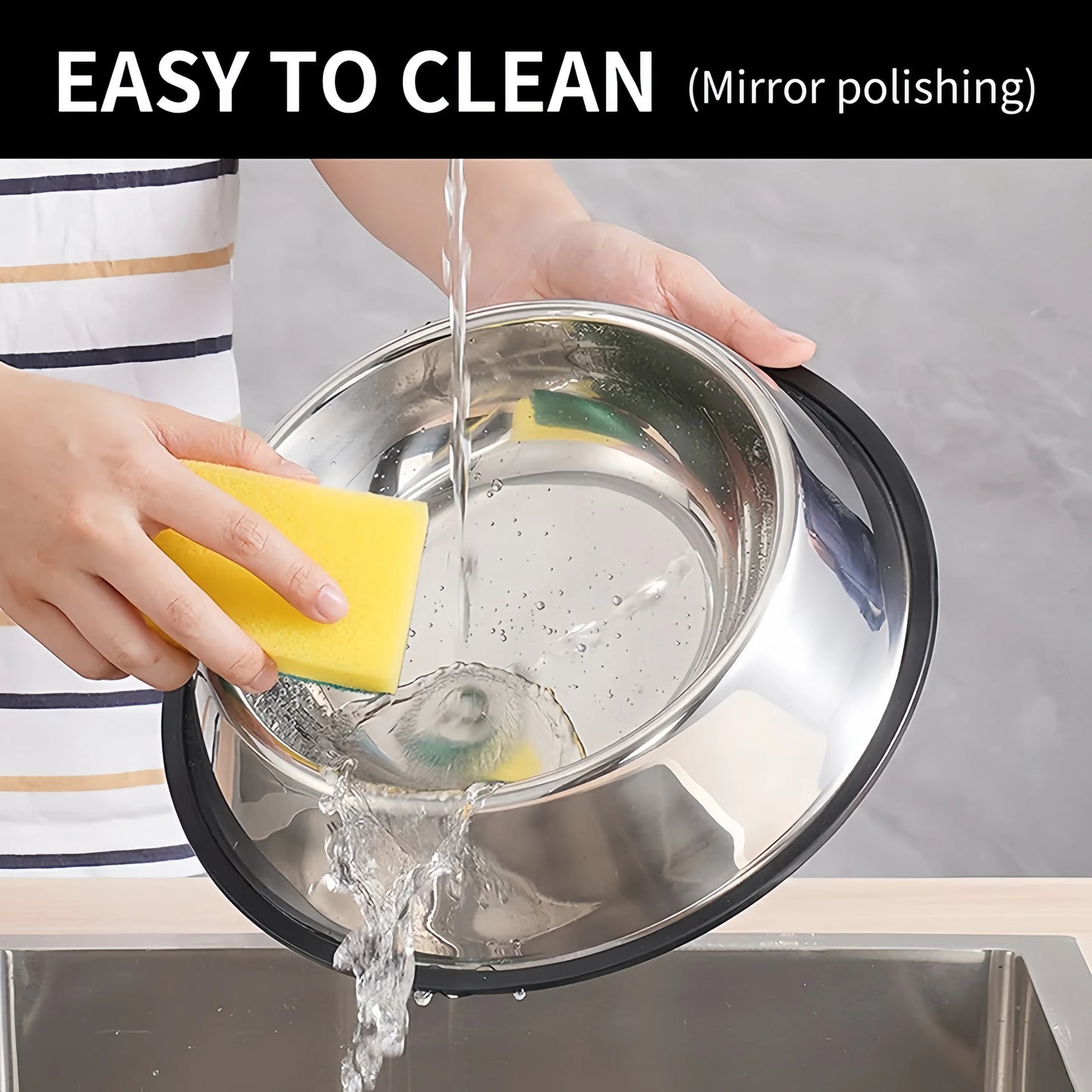 Stainless Steel Pet Bowls for Dogs & Cats - Durable, Easy-to-Clean Feeding & Water Dish