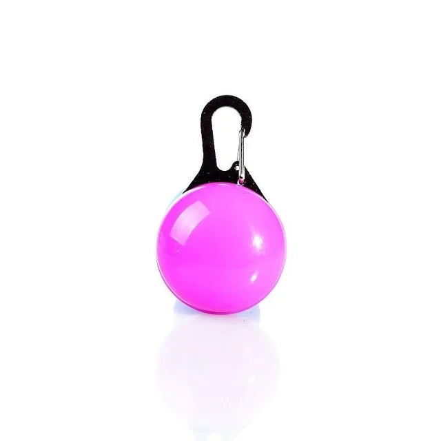 Flashing Glowing Dog Collar LED Night Safety Pet Accessories for Cats Dogs with Decorative Pendant Prevent Lost Small Pets