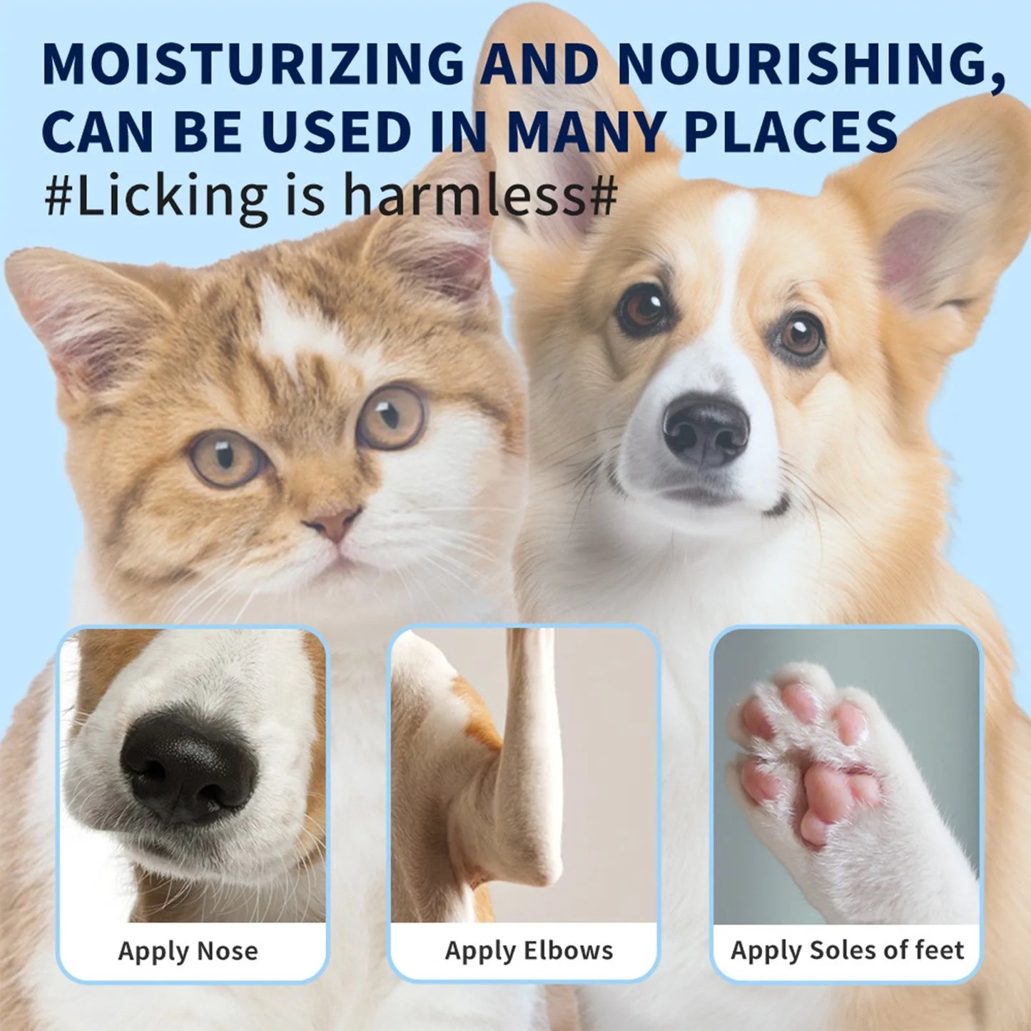 Dog Paw Balm Moisturizing Natural Cream Cat Paw Wax Nose Protector Moisturizer Pet Crack Feet Repair Winter Care Supplies