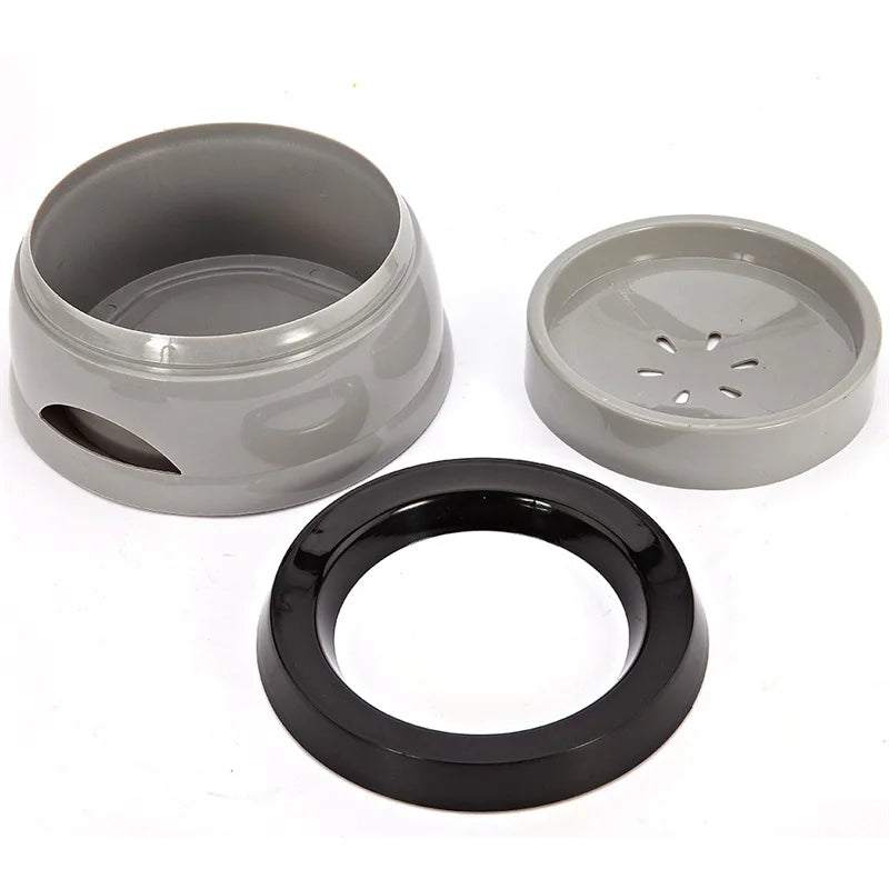 Pet Dog Bowls Floating Not Wetting Mouth Cat Bowl No Spill Drinking Water Feeder Plastic Portable Dog Bowl dog accessories
