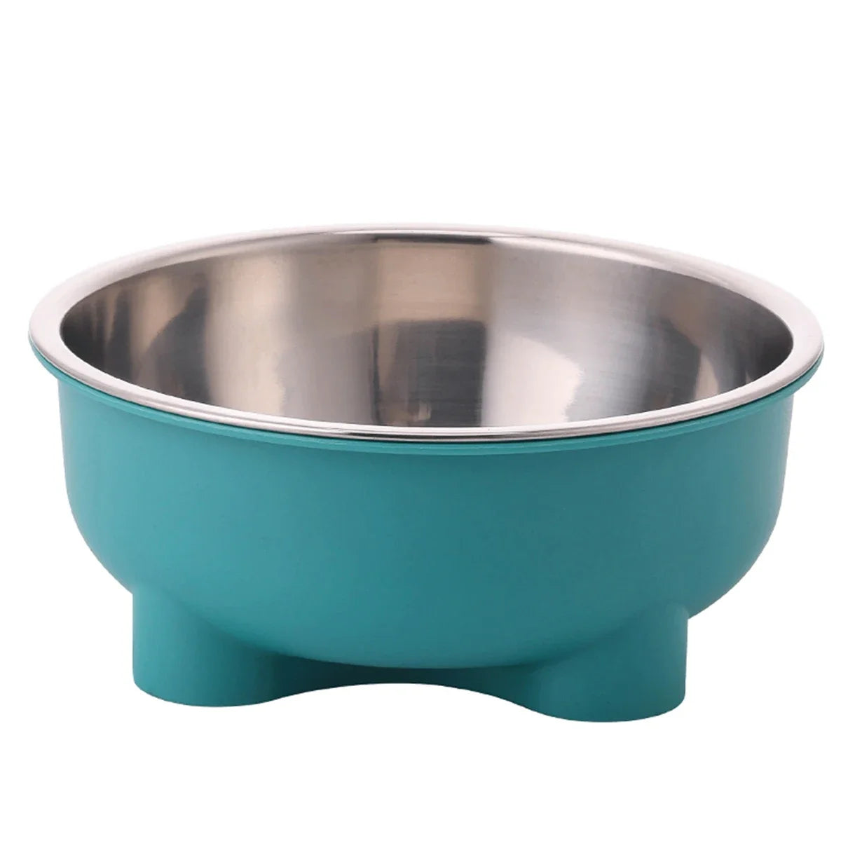 Anti-Slip Stainless Steel Pet Dog Bowl - Solid Color, Easy Clean - PawCierge Co.