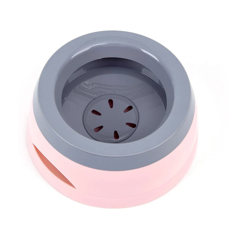 Pet Dog Bowls Floating Not Wetting Mouth Cat Bowl No Spill Drinking Water Feeder Plastic Portable Dog Bowl dog accessories