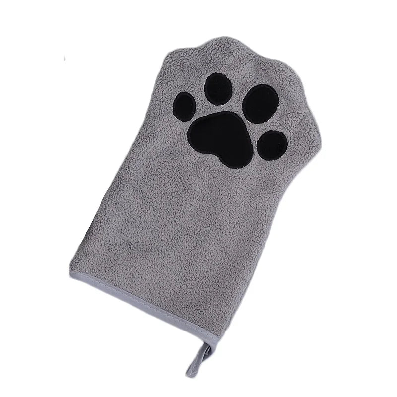 Quick-drying Dog Bath Gloves absorbent Pet Bath Towels for Small Medium Dogs Cats Glove-style Pet Towels Pet Grooming Tool