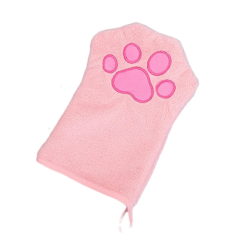 Quick-drying Dog Bath Gloves absorbent Pet Bath Towels for Small Medium Dogs Cats Glove-style Pet Towels Pet Grooming Tool