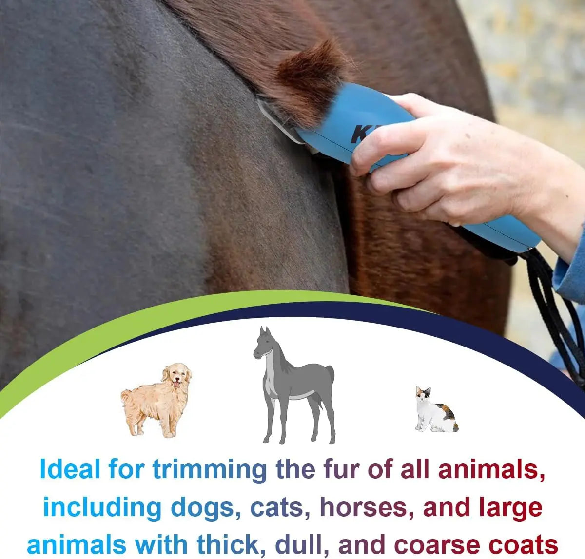 Detachable Pet Dog Cat Grooming Clipper Ceramic Blade Compatible with Most Andis,Oster A5,Wahl KM10 Series Animals Clippers