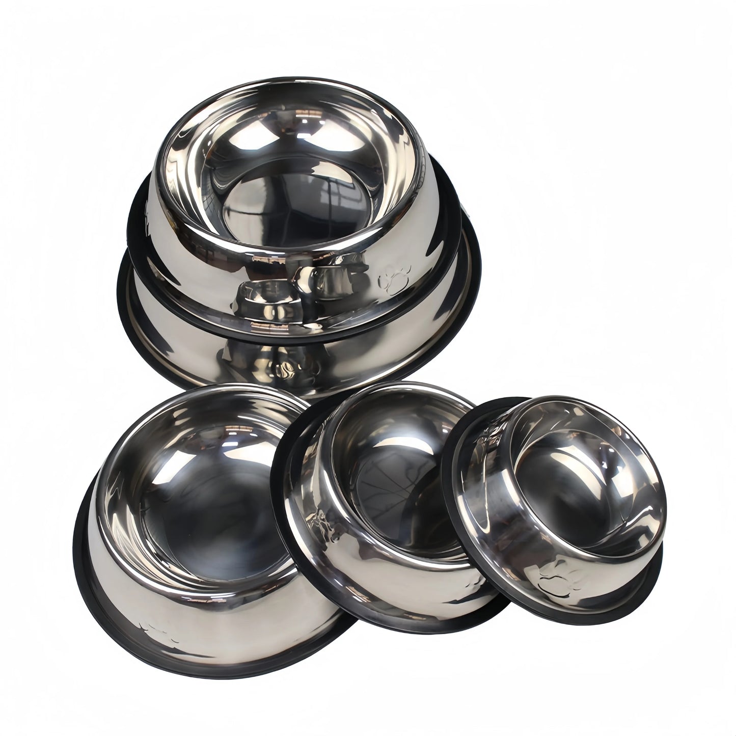 Stainless Steel Pet Bowls for Dogs & Cats - Durable, Easy-to-Clean Feeding & Water Dish