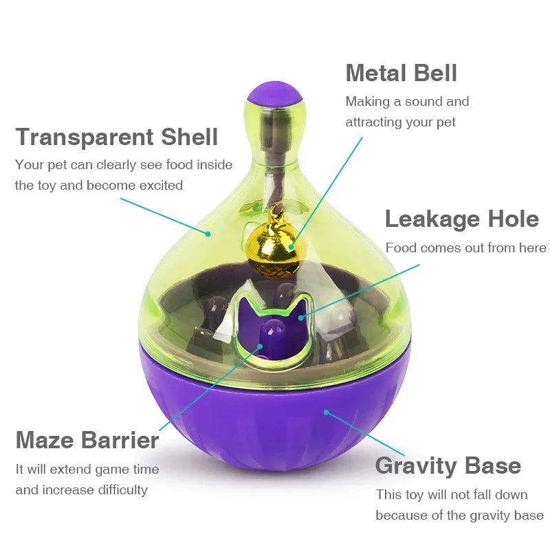 Interactive Pet Feeding Toy - Fun Bowl Feeder for Dogs and Cats