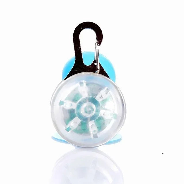 Flashing Glowing Dog Collar LED Night Safety Pet Accessories for Cats Dogs with Decorative Pendant Prevent Lost Small Pets