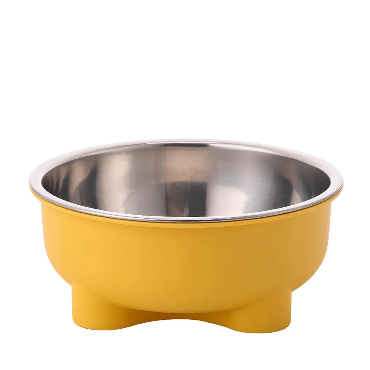Anti-Slip Stainless Steel Pet Dog Bowl - Solid Color, Easy Clean - PawCierge Co.
