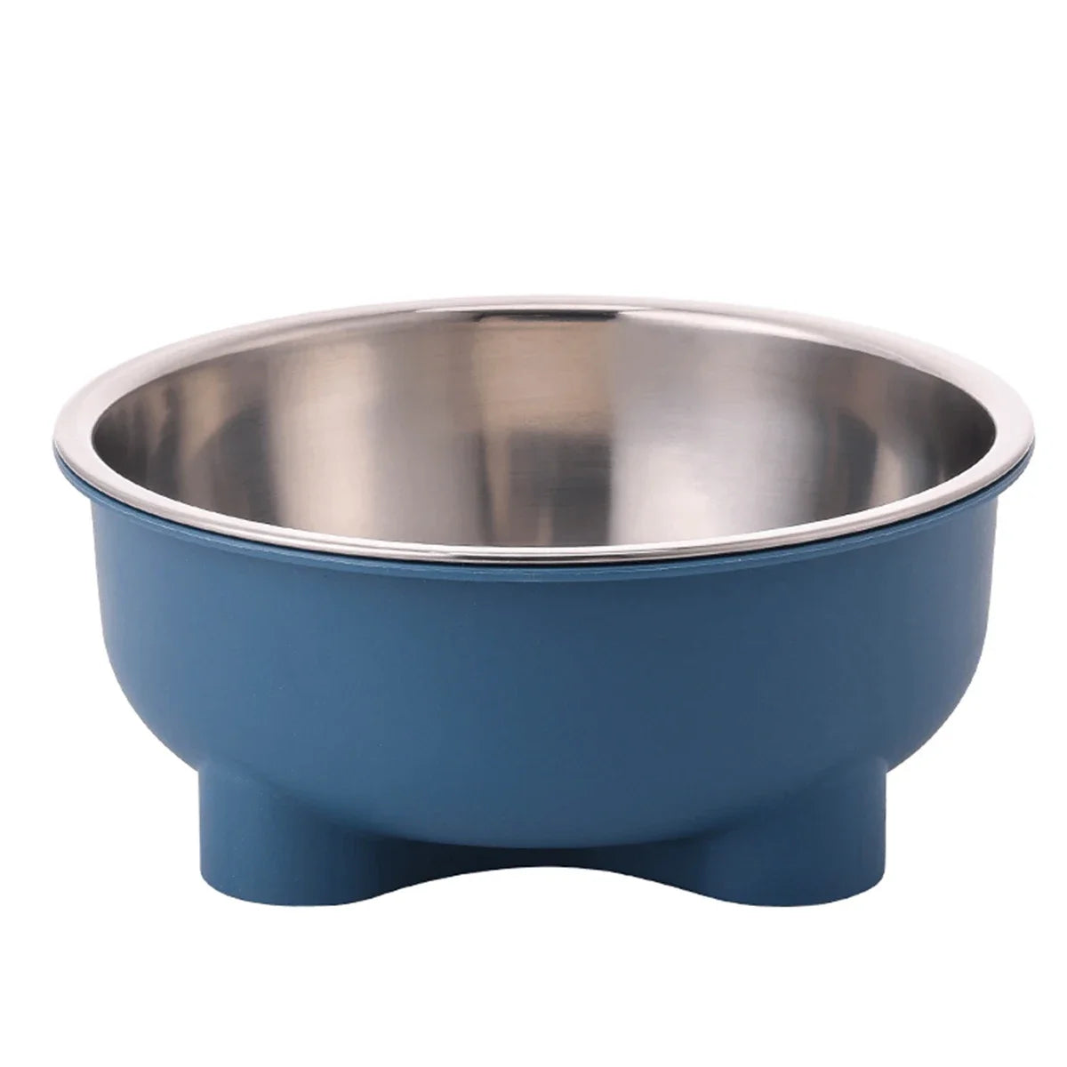 Anti-Slip Stainless Steel Pet Dog Bowl - Solid Color, Easy Clean - PawCierge Co.