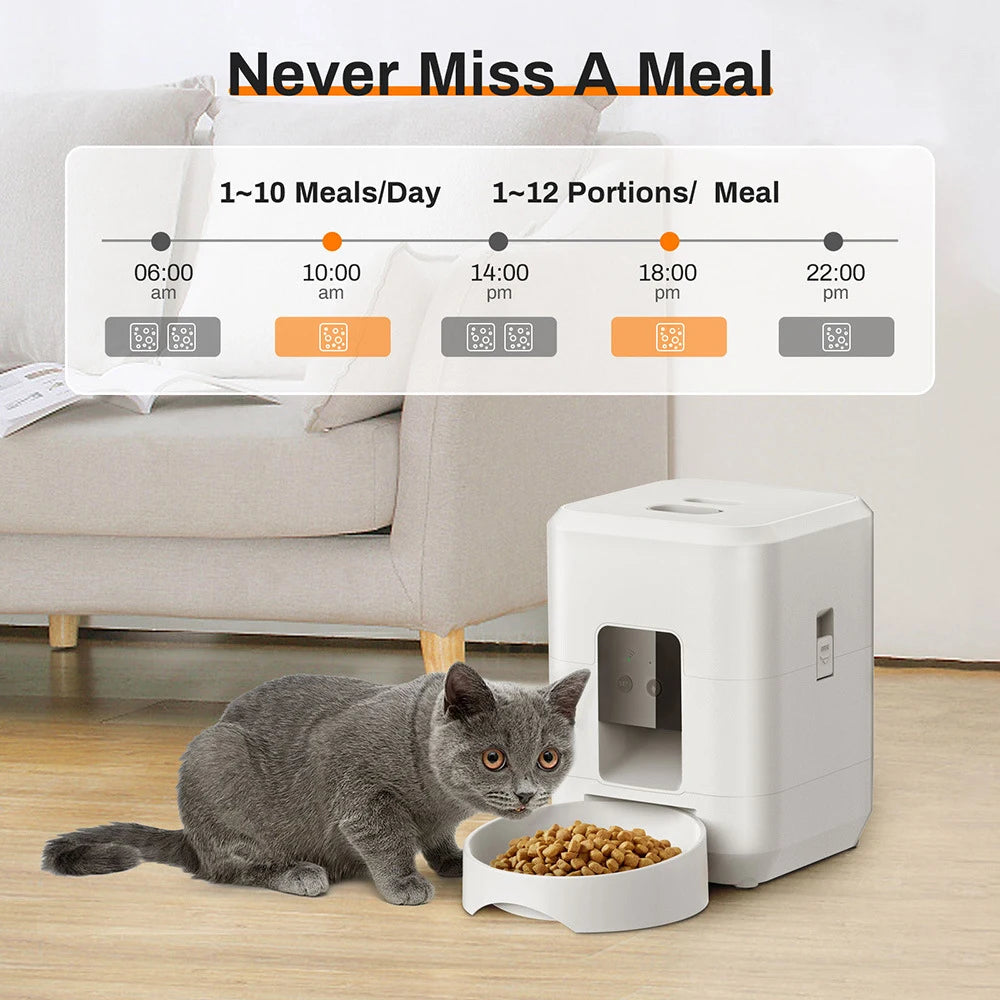 Smart Pet Feeder with WiFi - Automatic Dog & Cat Feeder - PawCierge Co.