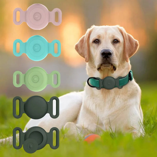 Cover For Apple Airtag Case Dog Cat Collar GPS Finder Colorful Protective Soft Silicone Case For Apple Air Tag Tracker Holder