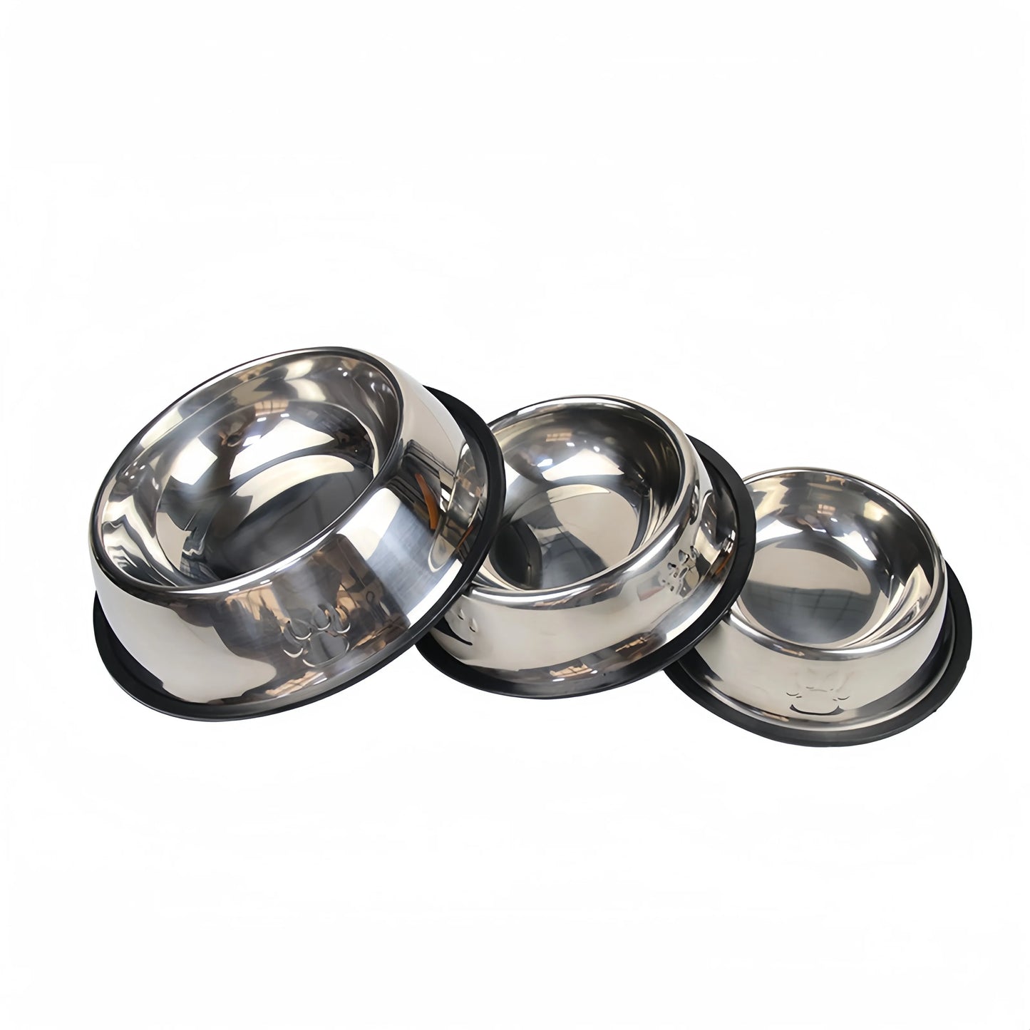 Stainless Steel Pet Bowls for Dogs & Cats - Durable, Easy-to-Clean Feeding & Water Dish