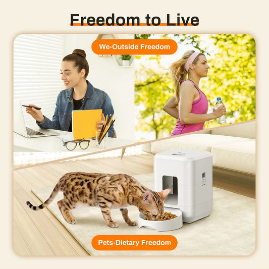 Smart Pet Feeder with WiFi - Automatic Dog & Cat Feeder - PawCierge Co.